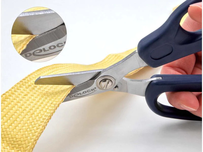 Delock Glasfaserschere für Fasern aus Aramid