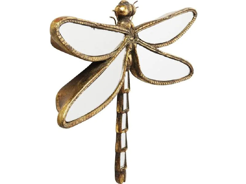 Kare Wanddekoration Libelle Spiegel