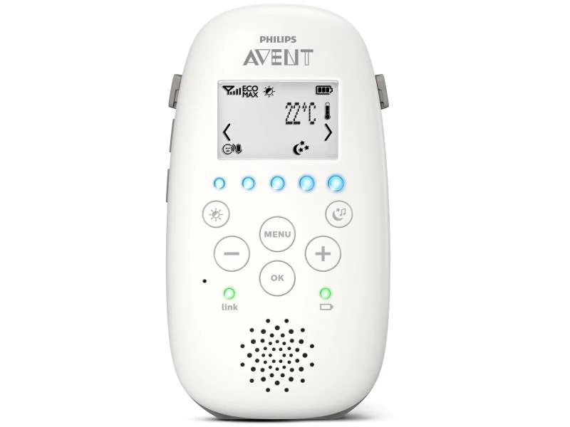 PHILIPS AVENT Babyphone Smart-Eco mit Sternenhimmel-Projektor SCD733/26