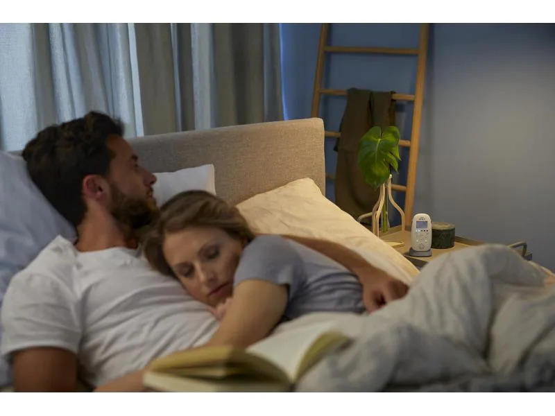 PHILIPS AVENT Babyphone Smart-Eco mit Sternenhimmel-Projektor SCD733/26