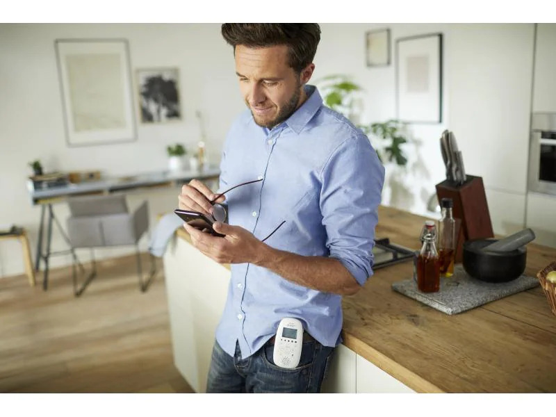 PHILIPS AVENT Babyphone Smart-Eco mit Sternenhimmel-Projektor SCD733/26