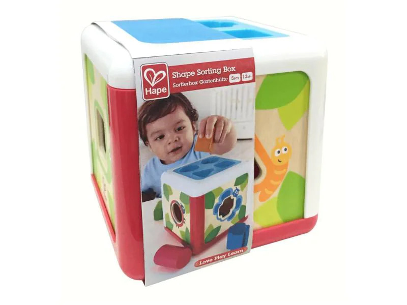 Hape Sortierspiel Sortierbox Gartenhütte