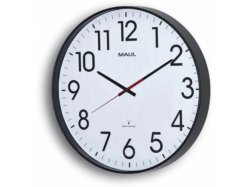 Maul Wanduhr MAULclimb Ø 47 cm Schwarz