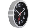 NeXtime Wanduhr Station Ø 35 cm Schwarz