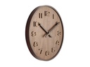 NeXtime Wanduhr Wood Wood Big Ø 53 cm Braun