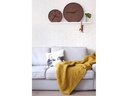 NeXtime Wanduhr Wood Wood Big Ø 53 cm Braun
