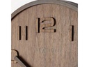 NeXtime Wanduhr Wood Wood Big Ø 53 cm Braun