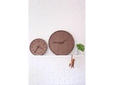 NeXtime Wanduhr Wood Wood Big Ø 53 cm Braun