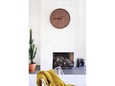 NeXtime Wanduhr Wood Wood Big Ø 53 cm Braun
