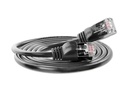 SLIM Slimpatchkabel  Cat 6, U/FTP, 0.5 m, Schwarz