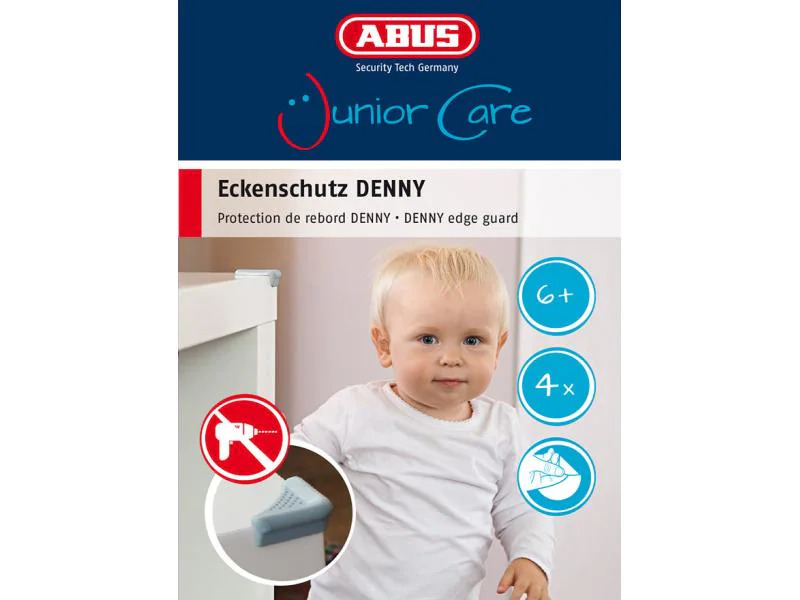 Abus Eckenschutz Denny 4 Stück, Dunkelgrau
