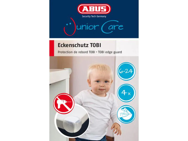 Abus Eckenschutz Tobi 4 Stück, Transparent