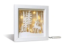 URSUS Bastelset Shadow Box Winterwald, 19 x 19 cm, 1 Stück