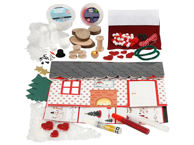 Creativ Company Bastelset Weihnachtshaus