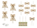 Partydeco Partyaccessoire Auto Dekoration Set 5-teilig, Braun/Weiss