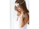 Partydeco Partyaccessoire Blumenarmband Weiss