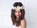 Partydeco Partyaccessoire Blumenkranz 17 cm, Weiss