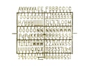 Partydeco Partyaccessoire Buchstabentafel Herz mit Buchstaben, Weiss