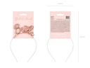 Partydeco Partyaccessoire Haarreif Rosegold