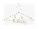 Partydeco Partyaccessoire Kleiderbügel Bride 45 x 27 cm, Gold