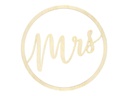 Partydeco Partyaccessoire Mrs Mr D: 38 cm, 2 Stück, Braun