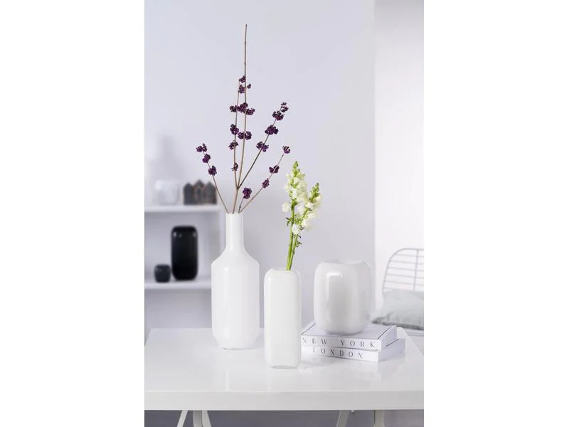 Leonardo Vase Milano Weiss, 39 cm