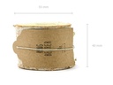 Partydeco Partyaccessoire Ringkissen Holz 4 x 6 cm, 1 Stück, Braun