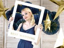 Partydeco Partyaccessoire Selfie Bilderrahmen Set 12-teilig, Gold