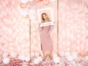 Partydeco Partyaccessoire Selfie Bilderrahmen she said yes Rosegold