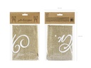 Partydeco Partyaccessoire Stuhlschild Mr Mrs Jute 30 x 21.5 cm, Braun