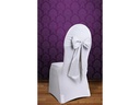 Partydeco Partyaccessoire Stuhlschleife Satin 15 x 275 cm, Weiss