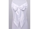 Partydeco Partyaccessoire Stuhlschleife Satin 15 x 275 cm, Weiss