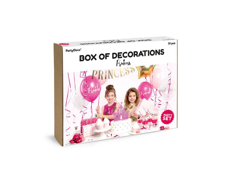 Partydeco Partyset Princess 9-teilig, Pink