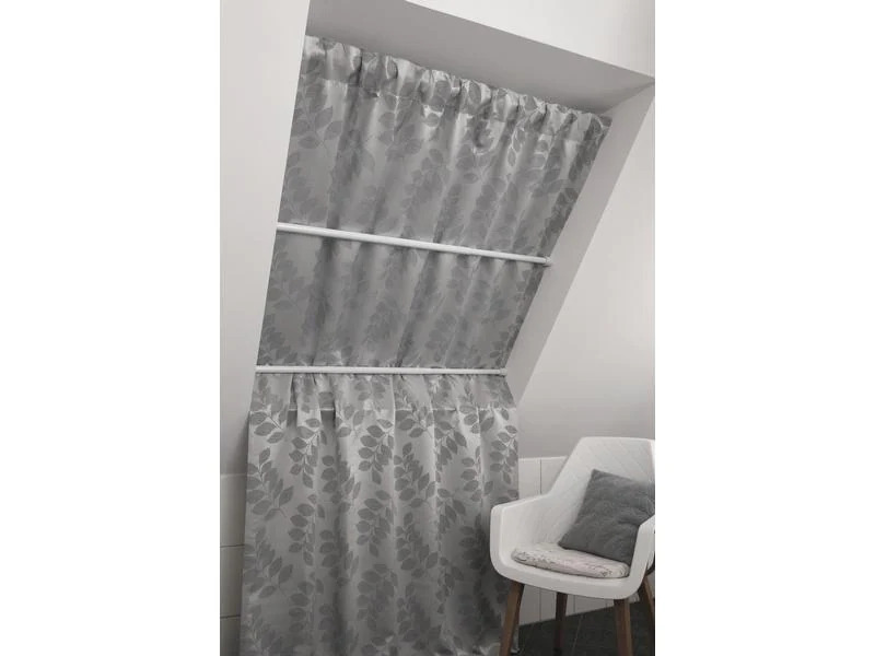 Gardinia Klemmstange 80-130 cm, Ø 23/26 mm Weiss