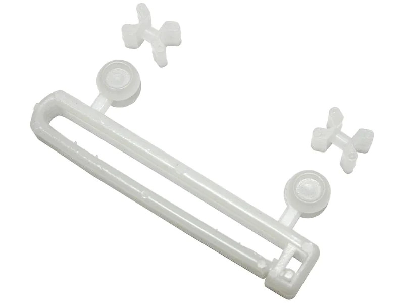 Gardinia Schlaufengleiter mit X-Gleitern und Rollen Weiss, 10 Stück