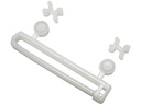 Gardinia Schlaufengleiter mit X-Gleitern und Rollen Weiss, 10 Stück