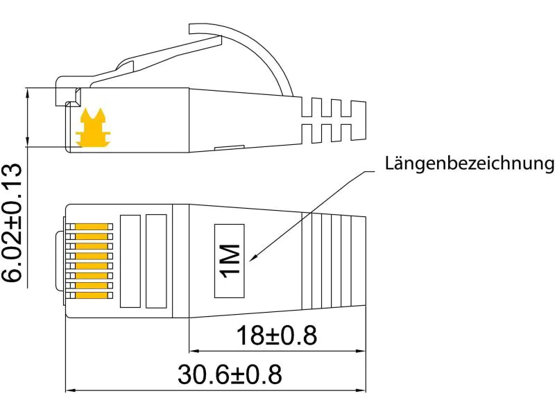 SLIM Slimpatchkabel  Cat 6, U/FTP, 5 m, Rot