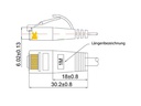 SLIM Slimpatchkabel  Cat 6, UTP, 0.1 m, Grau