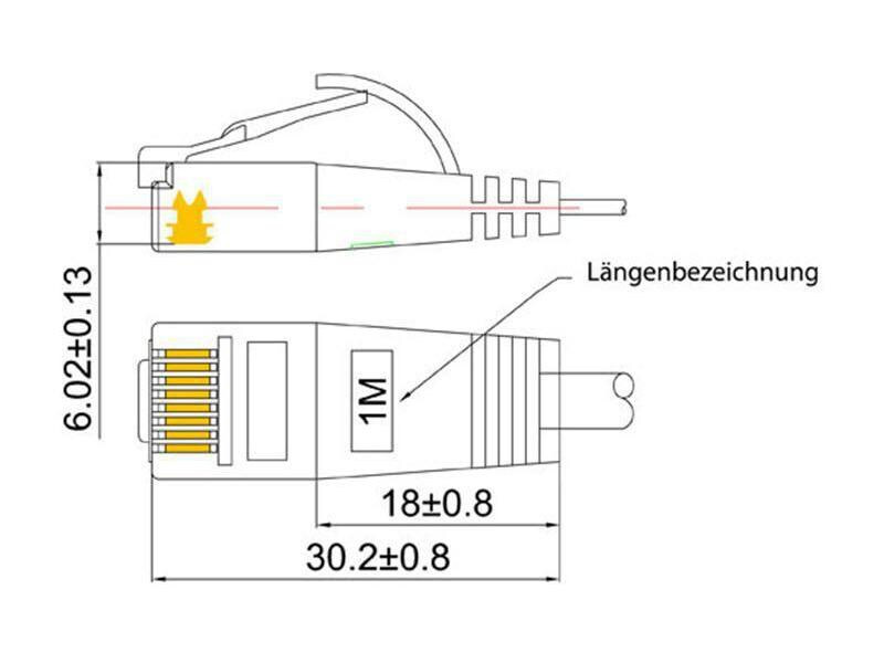 SLIM Slimpatchkabel  Cat 6, UTP, 0.1 m, Grün