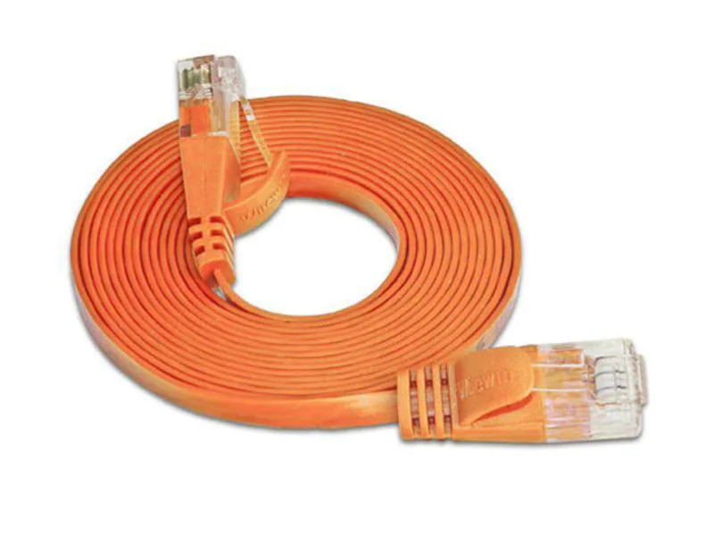 SLIM Slimpatchkabel  Cat 6, UTP, 0.1 m, Orange