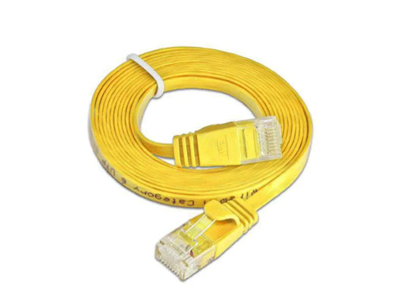 SLIM Slimpatchkabel  Cat 6, UTP, 0.15 m, Gelb