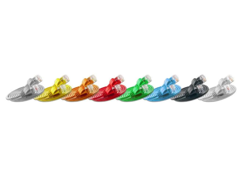 SLIM Slimpatchkabel  Cat 6, UTP, 0.15 m, Grau