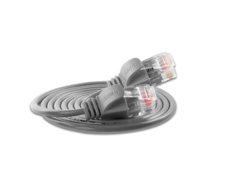 SLIM Slimpatchkabel  Cat 6, UTP, 0.15 m, Grau
