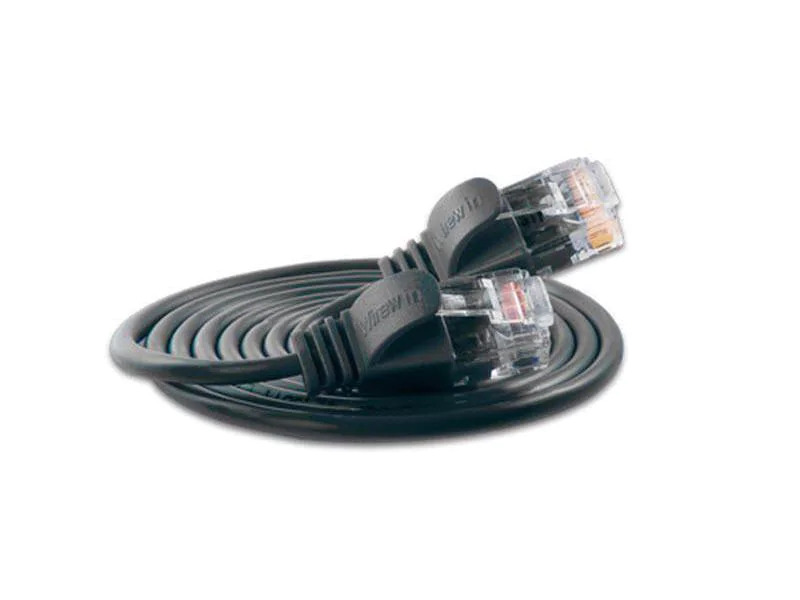 SLIM Slimpatchkabel  Cat 6, UTP, 0.15 m, Schwarz