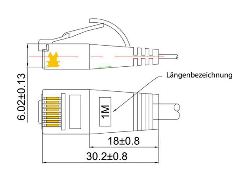 SLIM Slimpatchkabel  Cat 6, UTP, 0.25 m, Weiss