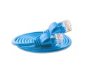 SLIM Slimpatchkabel  Cat 6, UTP, 0.5 m, Blau