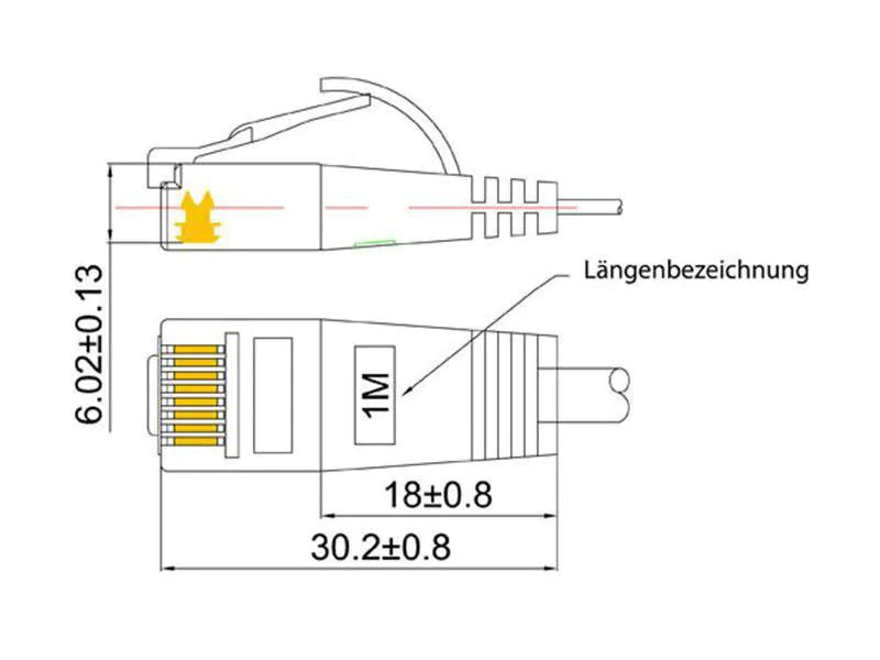 SLIM Slimpatchkabel  Cat 6, UTP, 0.5 m, Blau