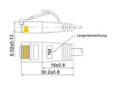 SLIM Slimpatchkabel  Cat 6, UTP, 0.5 m, Blau