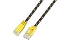 SLIM Slimpatchkabel  Cat 6, UTP, 0.5 m, Gelb