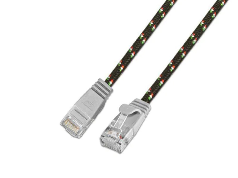 SLIM Slimpatchkabel  Cat 6, UTP, 0.5 m, Grau